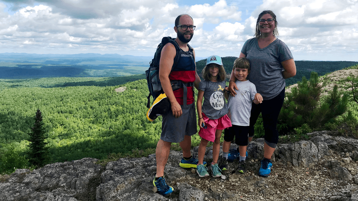 My family and I along the Traveler Loop trail, Baxter State Park ME